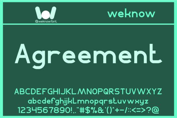 Agreement: A Clean Display Font for Digital Branding