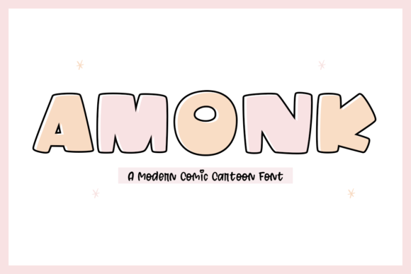 Amonk Display Font for Quirky Branding Projects
