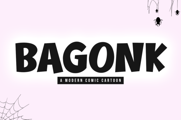 Bagonk: A Modern Display Font for Crafters