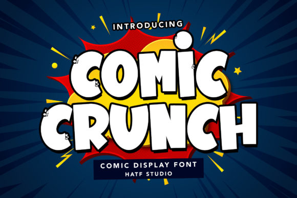 Comic Crunch: The Bold Display Typeface for Maker Projects