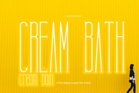 Cream Bath Display Font for Blogs, Magazines, and Ebooks