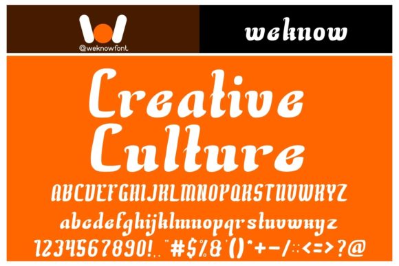 Creative Culture: A Display Font for Marketing That Pops