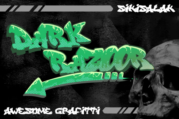 Dark Razoor: An Urban Display Font for Modern Campaigns
