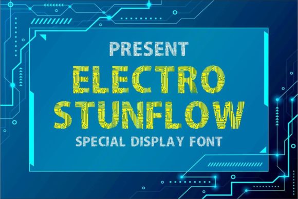 Elevate Your Craft Projects with the Electro Stunflow Font