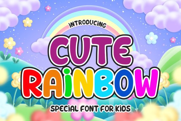 Exploring Cute Rainbow as a Casual Display Font