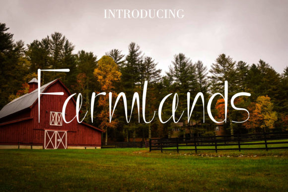 Farmlands: A Playful Display Font for Crafted Goods