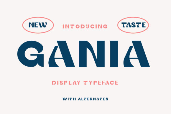 Gania Display Font for Stylish Brand Identity