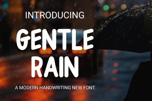 Gentle Rain: The Versatile Display Font for Crafters and Makers