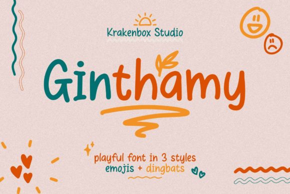 Ginthamy Font: A Playful Typeface for Online Branding