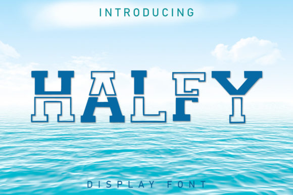 Halfy Display Font for Campaign Creatives That Stand Out