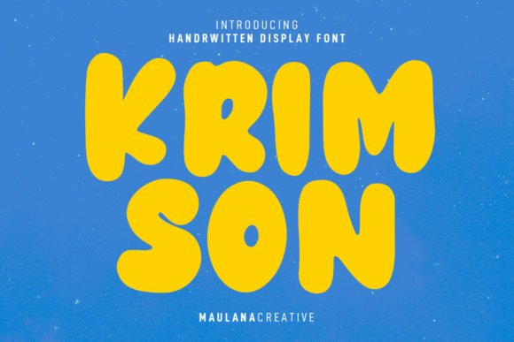 Krimson Font: Bouncy Cute Display Typeface