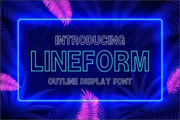 Lineform: A Bold Display Font for Editorial Design