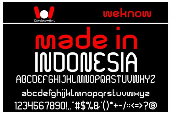 Made in Indonesia Display Font for Logos and Branding