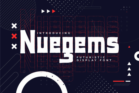 Nuegems: A Bold Nostalgic Display Font for Designers