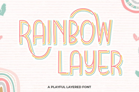 Rainbow Layer: A Playful Layered Font for Digital Expression