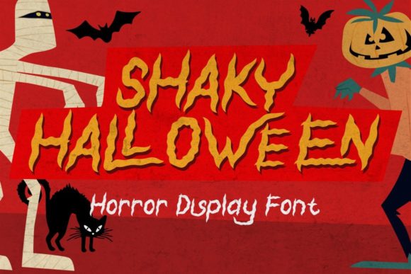 Shaky Halloween Font: A Horror Display Typeface for Campaign Design