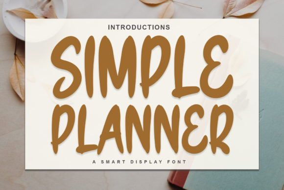 Simple Planner: A Neatly-Lettered Font for Digital Design