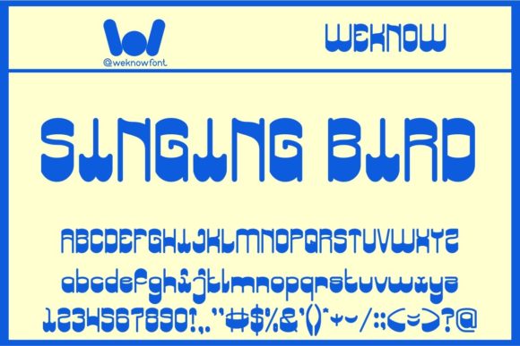 Singing Bird: A Display Font for Scroll-Stopping Marketing Graphics