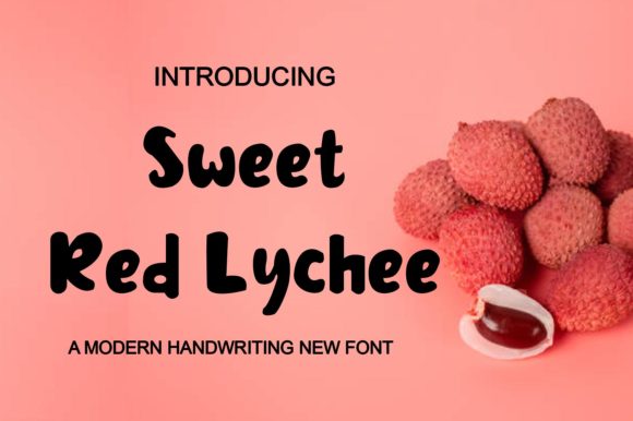 Sweet Red Lychee: A Cute Display Font for Web Designers