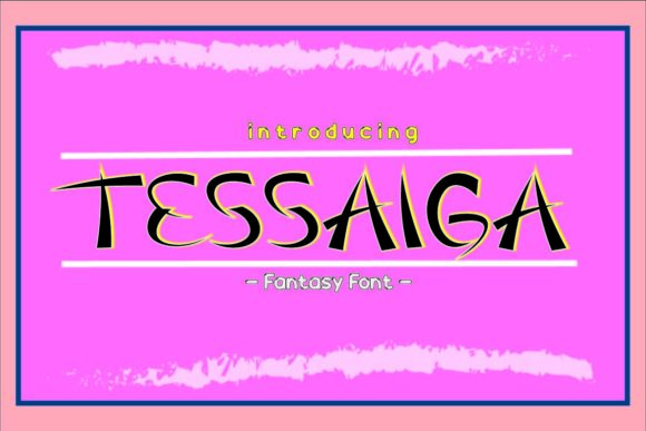 Tessaiga Font: A Modern Display Font for Editorial Elegance