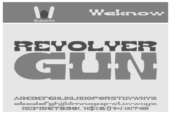 The Bold Character of Revolver Gun: A Western Display Font
