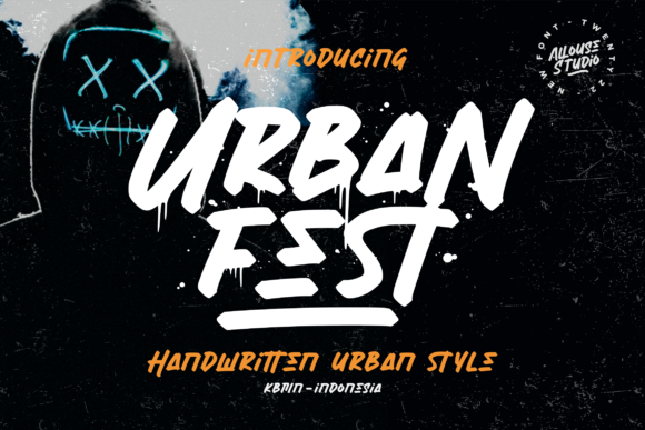 Urban Fest: A Modern Whimsical Display Font for Creatives