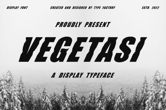 Vegetasi Display Font for Standout Marketing Visuals