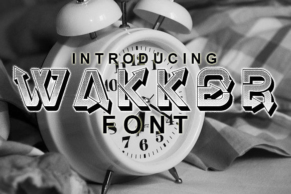 Wakker: A Charming Clock Font for Crafters and Product Makers